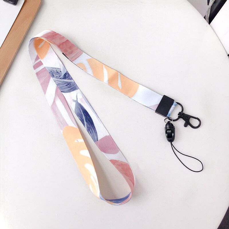 Dây Đeo Cổ Gắn Điện Thoại Họa Tiết Hoạt Hình Bằng Kim Loại Chống Thất Lạc