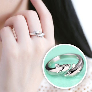 [Rẻ] Nhẫn bạc cá heo Hàn Quốc [LAM]