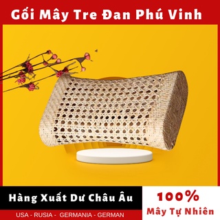 Gối mây tre đan làng nghề Phú Vinh BAMBOO ECO , chất liệu tự nhiên thoáng mát