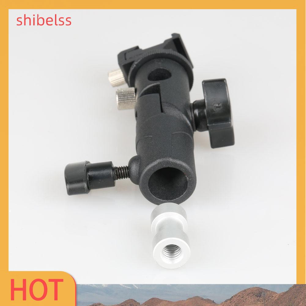 （ʚshibelss）E Type Universal Metal Flash Hot Shoe Speedlite Umbrella Holder Light Stand