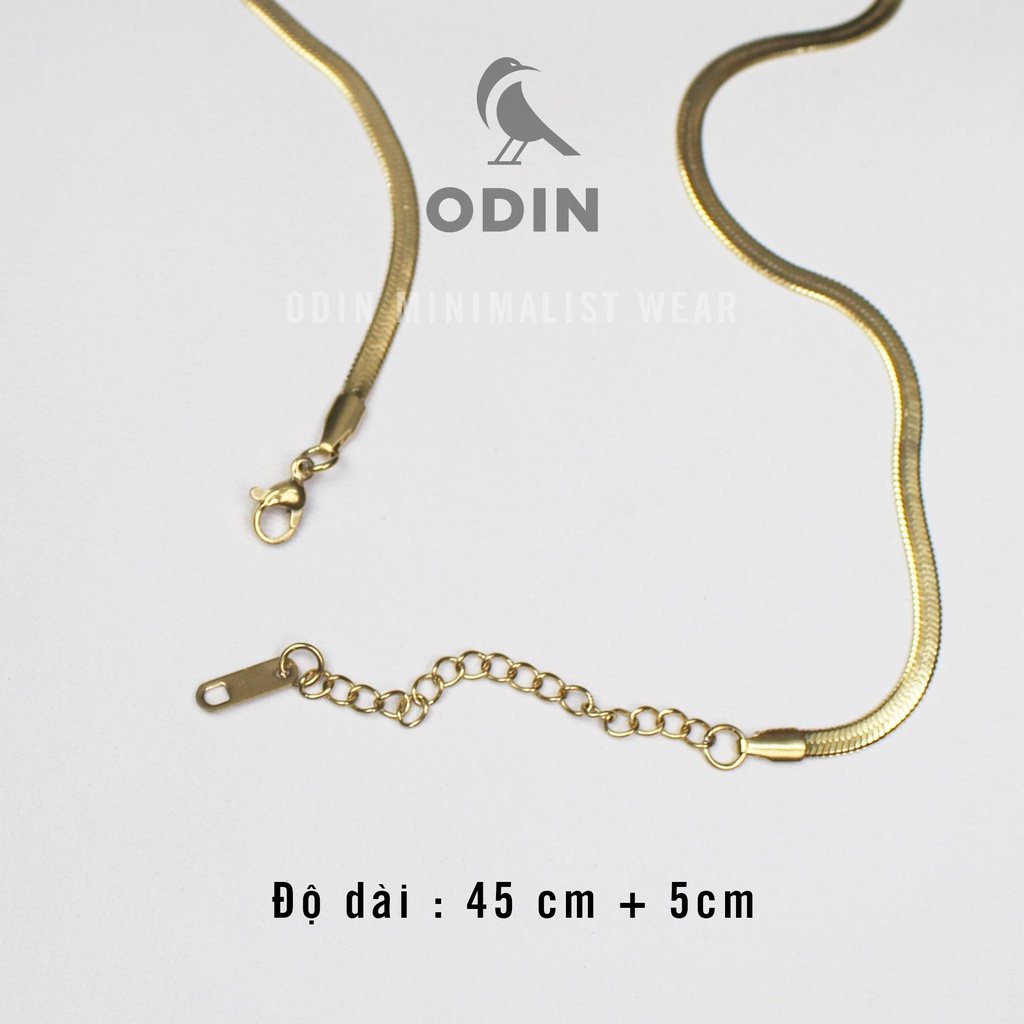 Dây chuyền Silk Chain - Dây lụa thép Titanium phủ vàng 10k