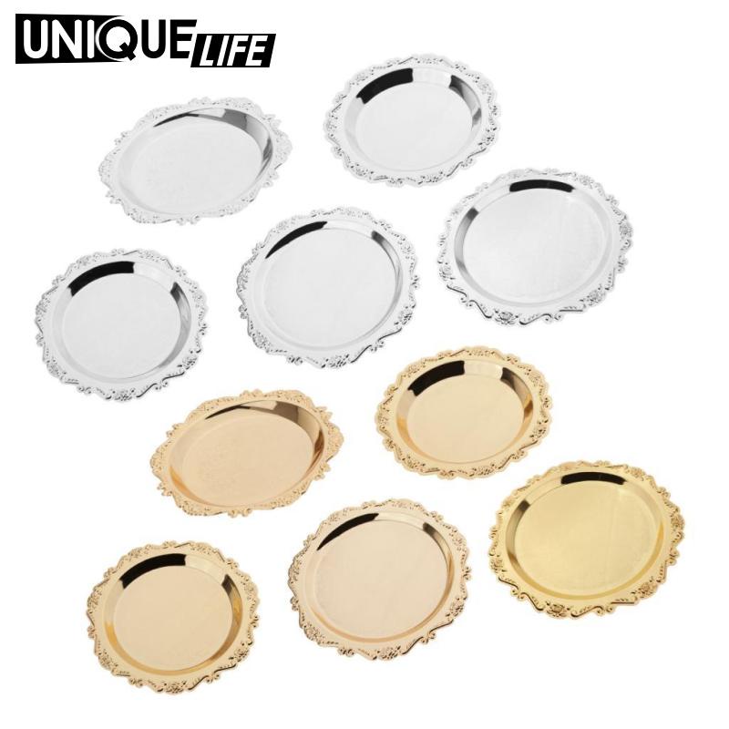 Khay Đựng Đĩa Vàng Cho Đám Cưới / Tiệc Tối 10cm / 4 "