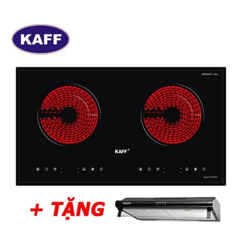 Bếp Hồng Ngoại Đôi Cảm Ứng Kaff KF-073CC Made in Malaysia + Tặng Hút Mùi Cổ Điển Kaff