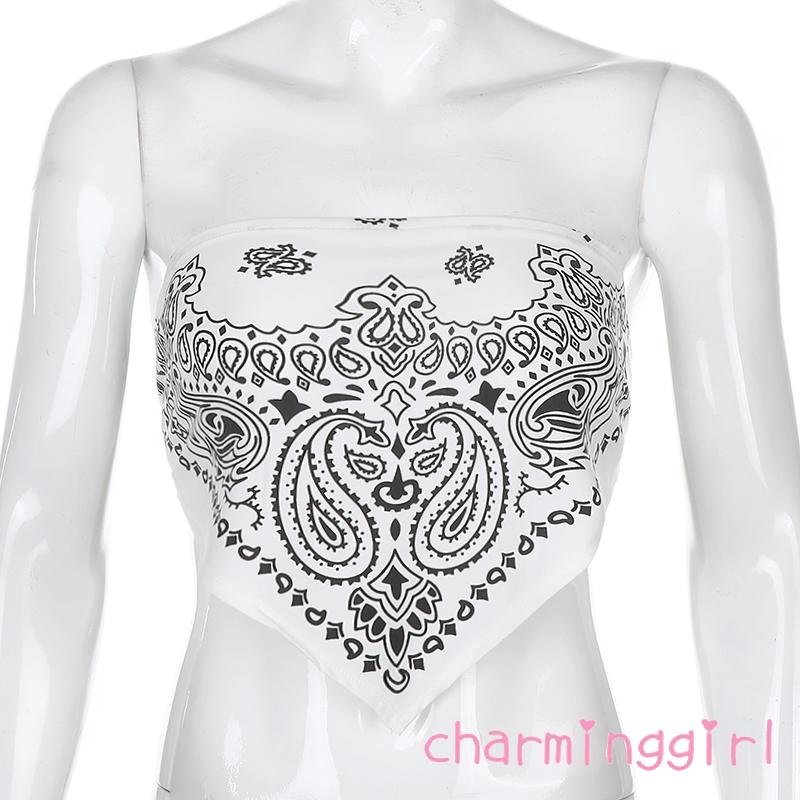 Áo Ống Cúp Ngực In Họa Tiết Hoa Quyến Rũ Dành Cho Nữ