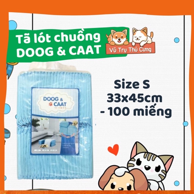 Tã lót chuồng Chó Mèo DOOG &amp; CAAT siêu thấm hút - Tã lót vệ sinh cho thú cưng giá rẻ, thấm hút nhanh