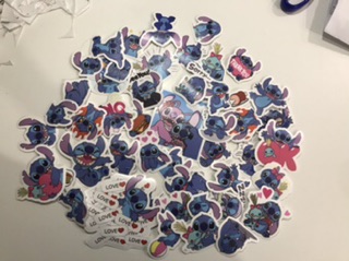 Sticker mini khổ A4 Stich chống nước