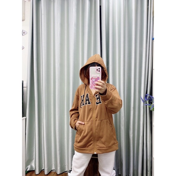 (Ảnh thật) Áo khoác nỉ Yeah màu nâu chất tốt giá siêu rẻ