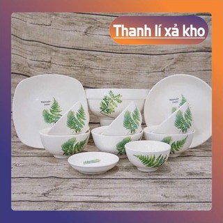 Mua Lẻ Rẻ Như Sỉ, BỘ BÁT ĐĨA 11 MÓN SỨ CAO CẤP BÁT TRÀNG , ĐỒ GIA DỤNG BINBON