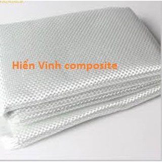Vải thuỷ tinh dạng dệt Woven Roving 200, làm vật liệu Composite, lót pô xe, chống cháy, 1 kg (khổ 1m x dài gần 4m)