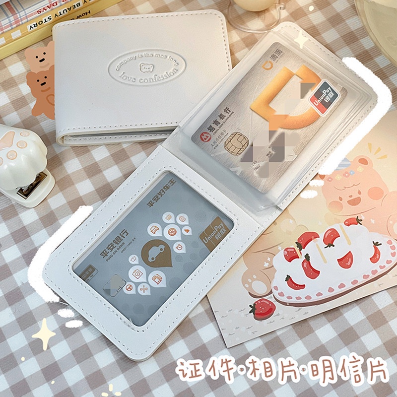 Ví Da Đựng Thẻ / Bằng Lái Xe Đa Năng Sáng Tạo Phong Cách ins Style Girl Heart 'S