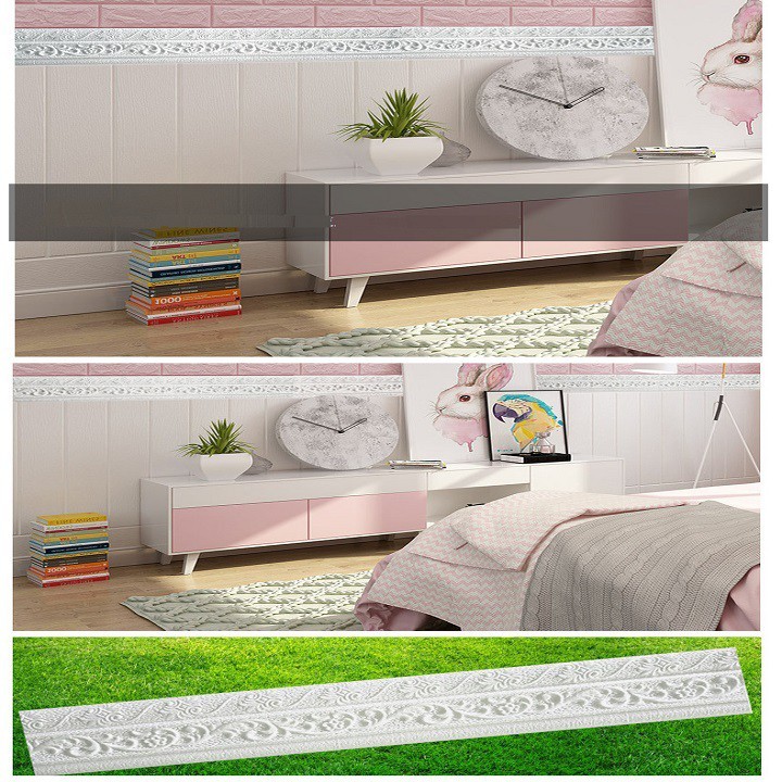 [FREE SHIP] 👍 PHÀO CHỈ XỐP, VIỀN XỐP DÁN TƯỜNG 3D CAO CẤP LOẠI 1, KHỔ LỚN NHẤT 2M3x8cm | BigBuy360 - bigbuy360.vn