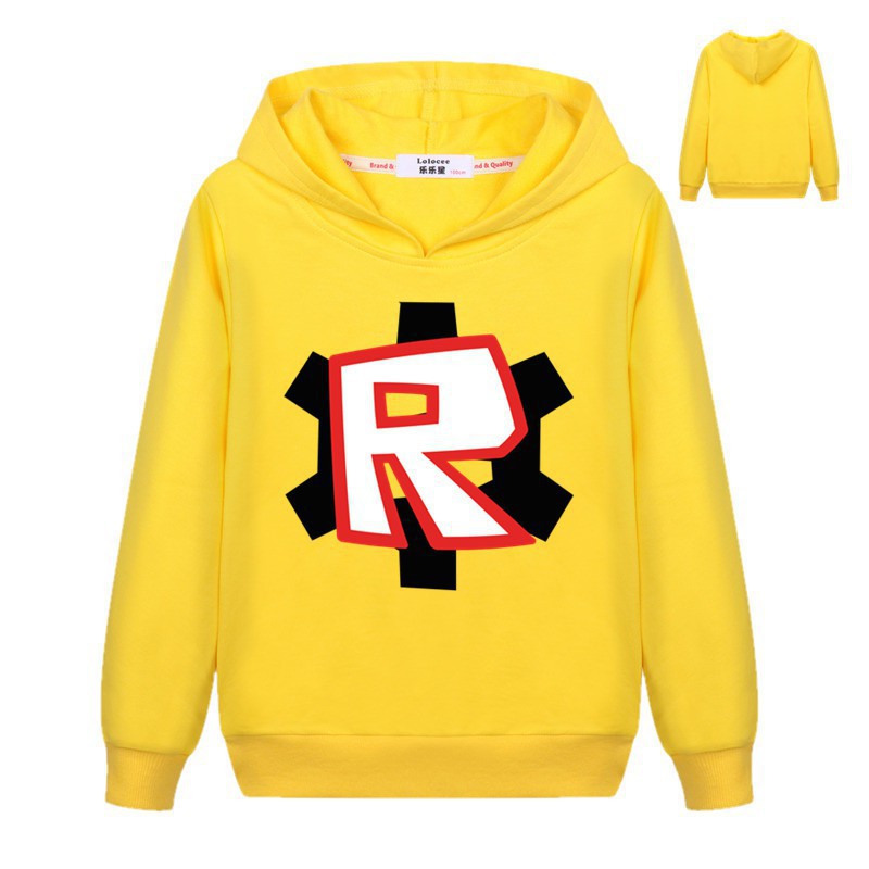 Áo Khoác Hoodie Tay Dài Vải Cotton In Logo Roblox Thời Trang Cho Bé Trai 3-14 Tuổi