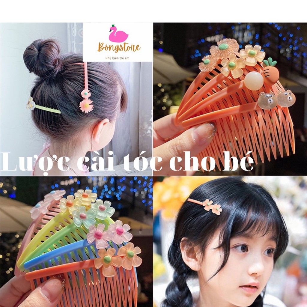 Lược cài tóc cho bé gái BONGSTORE - Phụ kiện tóc Hàn Quốc