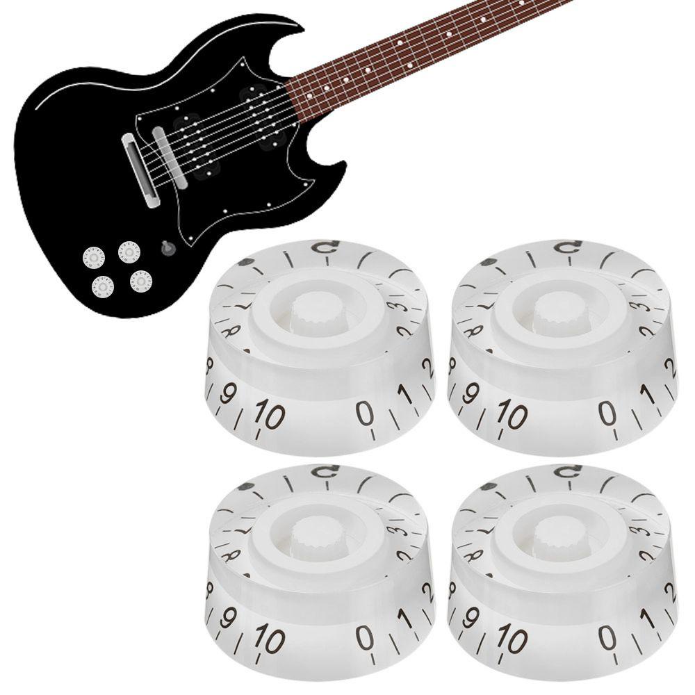MAG Nút Điều Chỉnh Âm Lượng Tông Màu Trắng Đen Cho Đàn Guitar Bass Les Paul LP