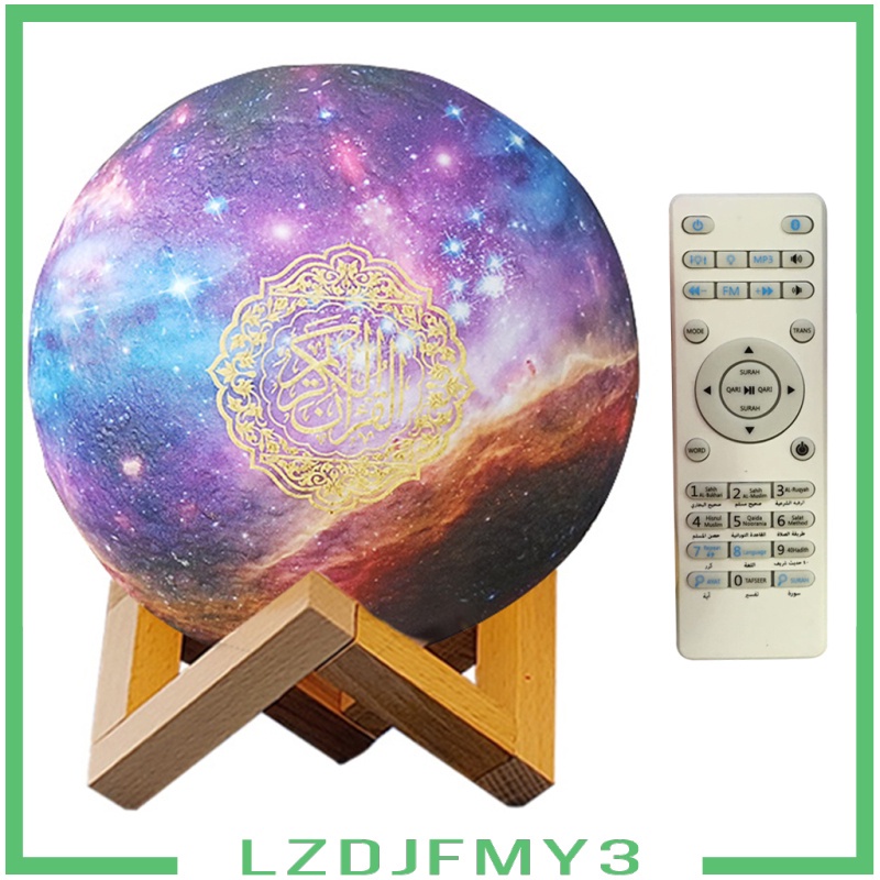 7 Colors 3D Moon Light Quran Recite Colorful Night Lamp Round for Reading