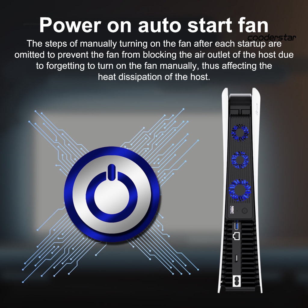 Quạt tản nhiệt YX-PJ 3 quạt nhỏ cổng kết nối USB tiện dụng cho máy chơi game PS5