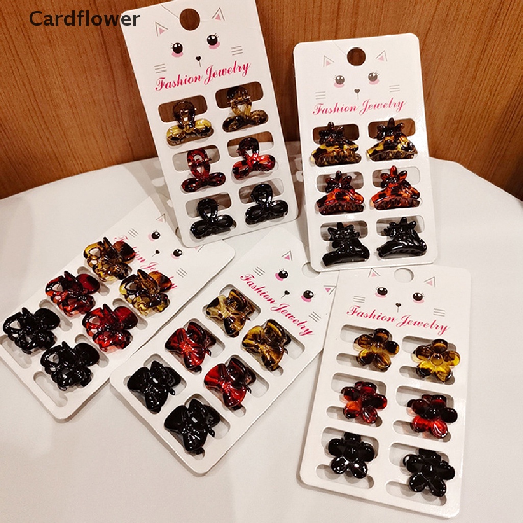 Set 6 Kẹp Tóc Mini Họa Tiết Da Báo Thời Trang Cho Nữ