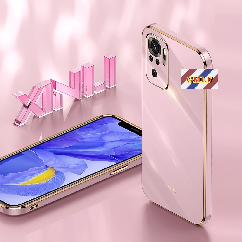 Ốp Điện Thoại Silicon Mạ Viền 6D Cho Xiaomi Redmi Note 10 9 Pro 10S 9S 7S 8 7