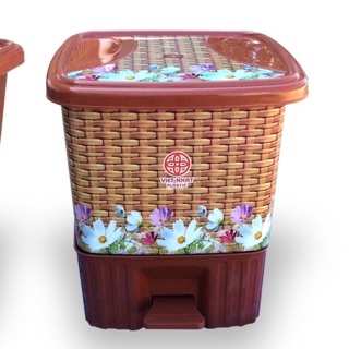 Thùng Rác nhựa lõi rời nắp bật 8011 cao 35 rộng 25cm