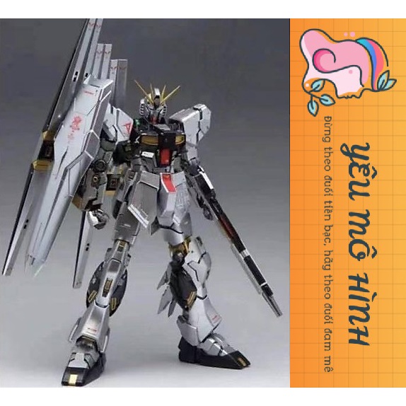 Mô hình Gundam MG RX-93 VFIGHTER ver.Ka Titanium Finish  Tặng kèm Decal nước và Base Gundam MG