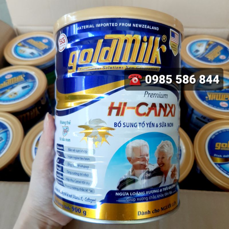 SỮA CHO NGƯỜI GIÀ Goldmilk HiCanxi Ngăn ngừa Loãng Xương Tiểu Đường