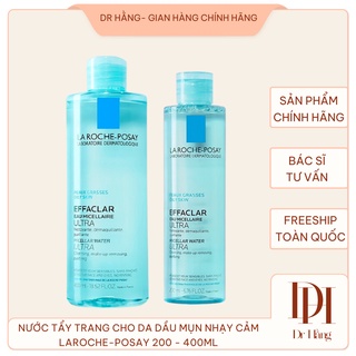 Nước tẩy trang Laroche Posay micellair water cho da dầu mụn nhạy cảm 200ml , 400ml, lrp xanh