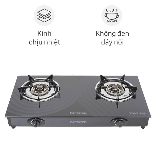 Bếp gas đôi Kangaroo KG519M Chính hãng trưng bày+Tặng dây gas-bếp nấu tiết kiệm gas