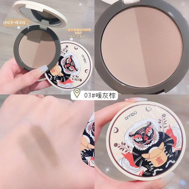 Bảng Phấn Tạo Khối Và Bắt Sáng 2 Màu Kết Hợp Kèm Gương Tiện Dụng