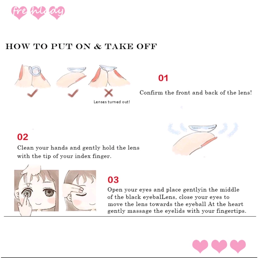 Lens lens mắt Bộ 2 Kính Áp Tròng Mềm Màu Xanh Dương Cho Nữ Me-65 0 độ lens mắt cận