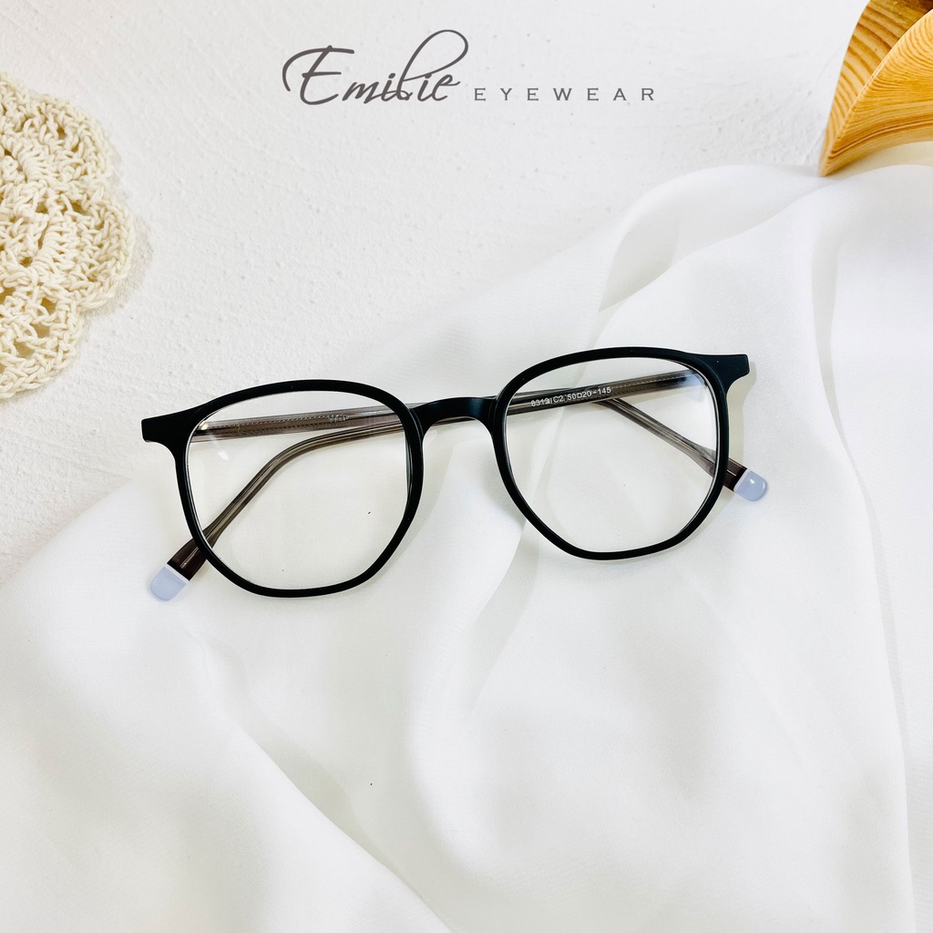 Gọng kính nữ nhựa dẻo cốt kim loại siêu chắc chắn Emilie eyewear phụ kiện thời trang 8312