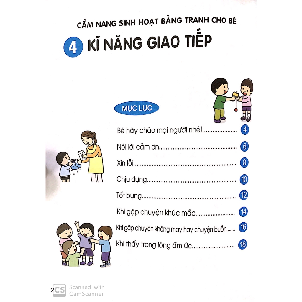 Sách - Cẩm Nang Sinh Hoạt Bằng Tranh Cho Bé Tập 4: Kĩ Năng Giao Tiếp (Tái Bản 2019)