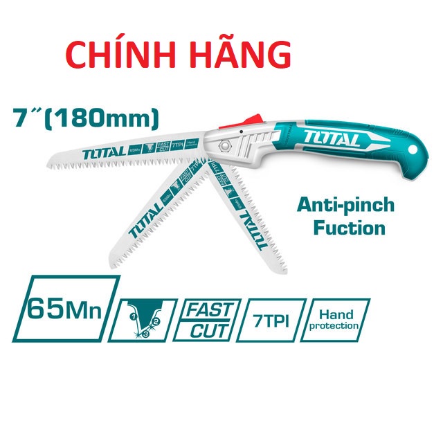 ĐỒ NGHỀ TOTAL Cưa tay dạng xếp 180mm THFSW18026