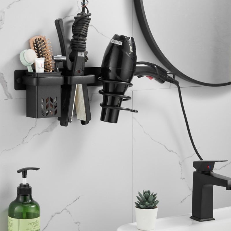 QQ Giá Đỡ Máy Sấy Tóc Gắn Tường Bằng Kim Loại Tiện Lợi Dành Cho Phòng Tắm