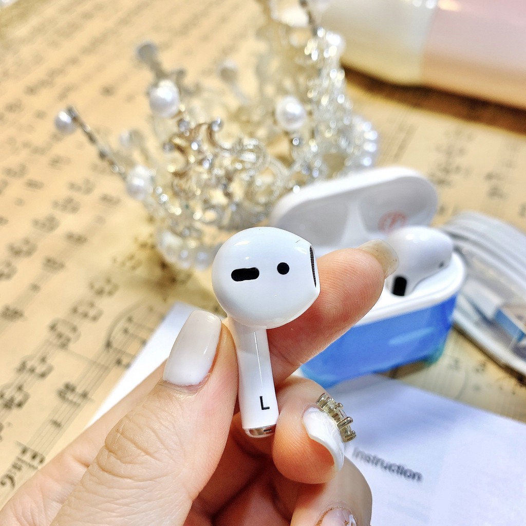 Tai Nghe Iphone Bluetooth  Airpod Pro 4 Phiên Bản Nâng Cấp  Cảm Ứng Bluetooth 5.0 Âm Thanh Sống Động Bảo Hành 12  Tháng