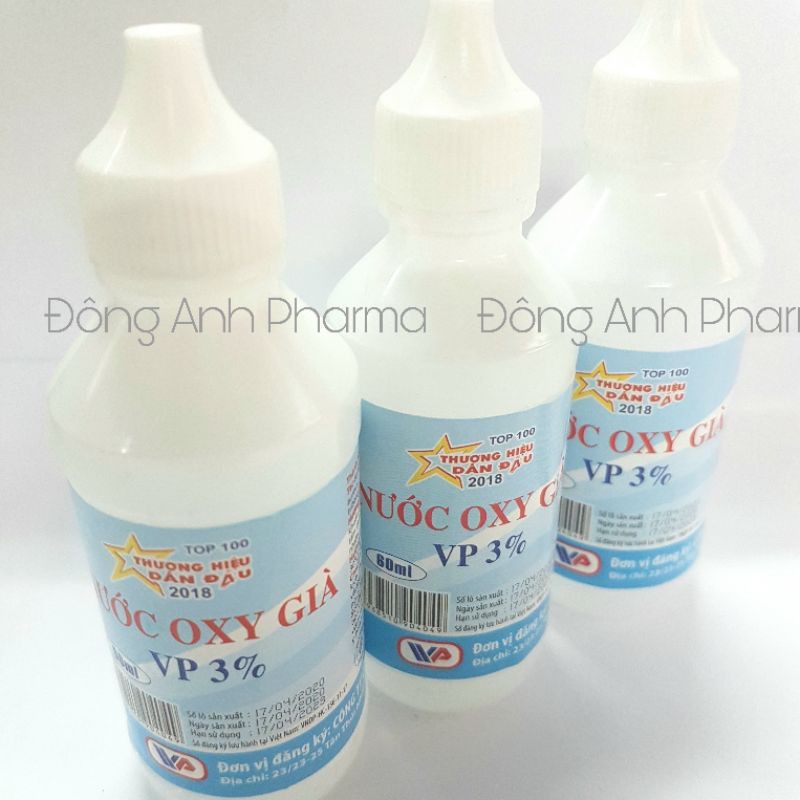 Dung dịch oxy già 3% rửa vết thương - Đông Anh Pharmart