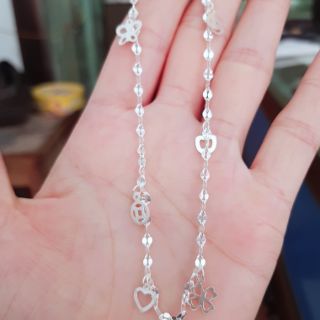 Lắc chân bạc đẹp