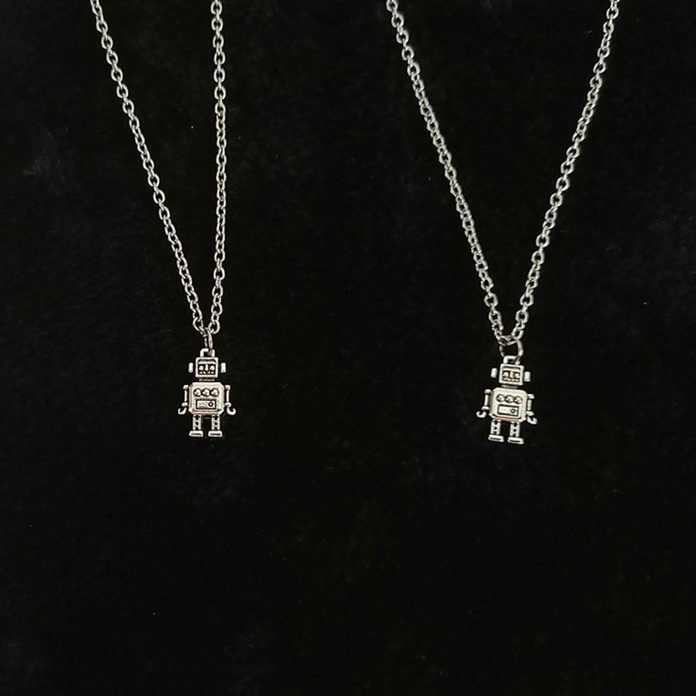 ANEMONE Vòng cổ Mặt Robot Phong Cách Hip Hop Đường Phố Hàn Quốc Cá Tính Dành Cho Nam Nữ