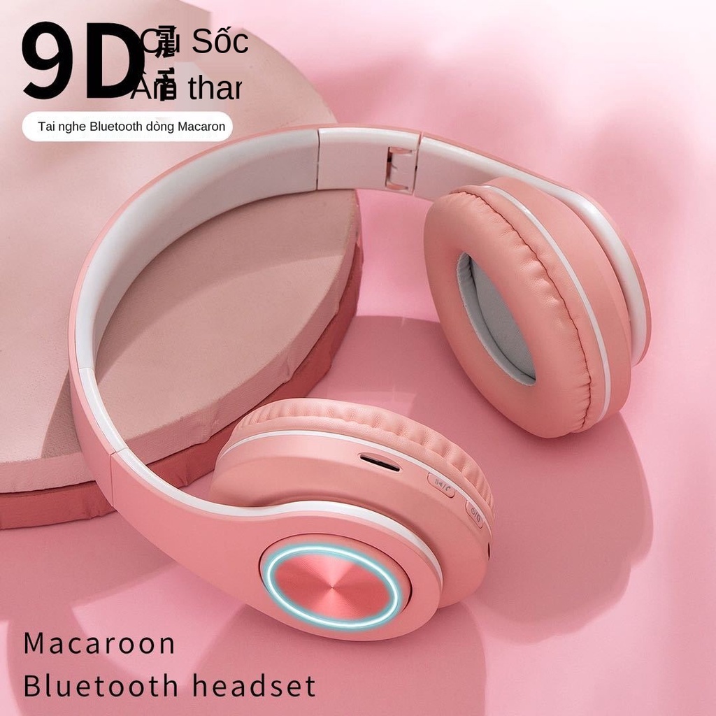 Super Headphones, Subwoofer Headphones computer Headphones, HeadphonesNew makaron, đầu tai nghe không dây không dây, Bluebtoong đầu tai nghe âm thanh đôi tai nghe lén Apple Huachei phổ biến