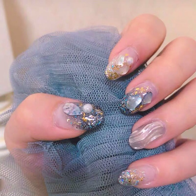 Phụ kiện đá xà cừ trang trí nail đẹp hot mới