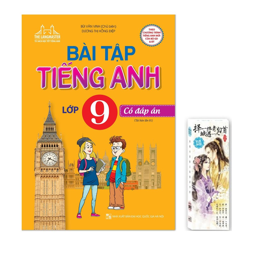 Sách - Bài tập tiếng Anh lớp 9 - Có đáp án (tái bản chương trình mới + Tặng Bookmark)