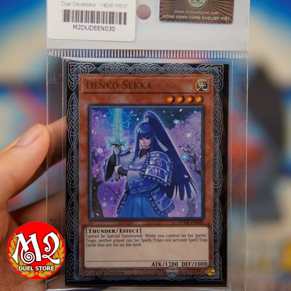 Thẻ bài yugioh DUDE-EN030	Denko Sekka - Ultra Rare - Bảo quản M2SCCQ-LITE