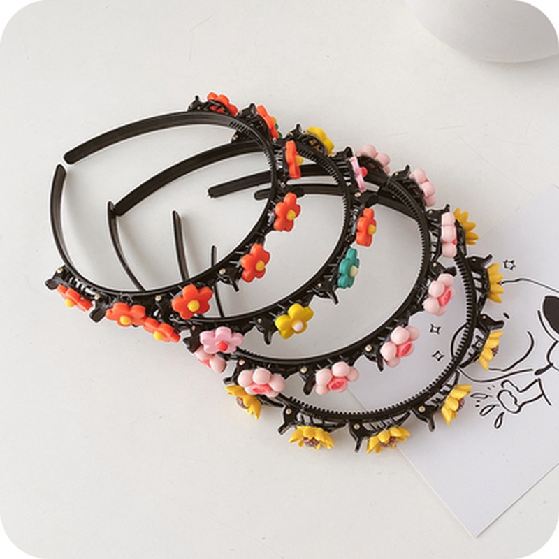 Băng Đô Bện Dây Họa Tiết Hoạt Hình Dễ Thương Cho Bé Gái