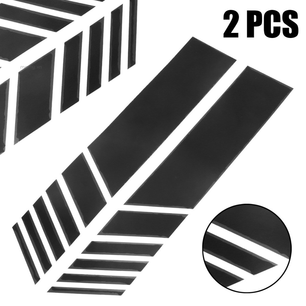 Bộ 2 Đề Can Vinyl Kẻ Sọc Dán Gương Chiếu Hậu / Thân Xe Hơi DIY