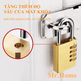 Khoá số mini chất liệu đồng thau