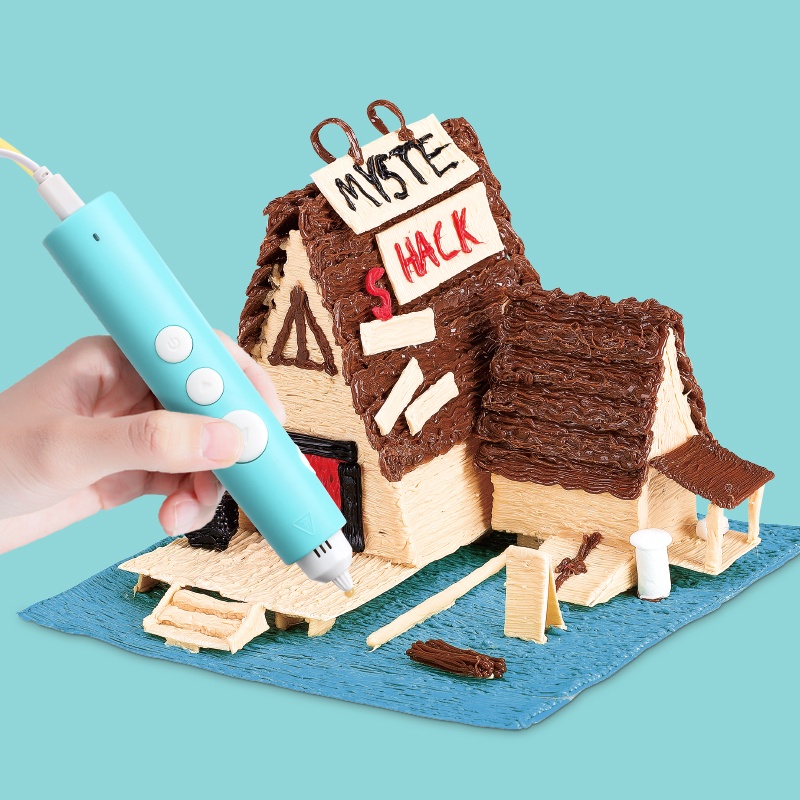 [LIFEMC02BPABAU -10% đơn 250K] Bút vẽ 3D Deli - cho bé sáng tạo - màu hồng/ xanh - 74850/ 74862