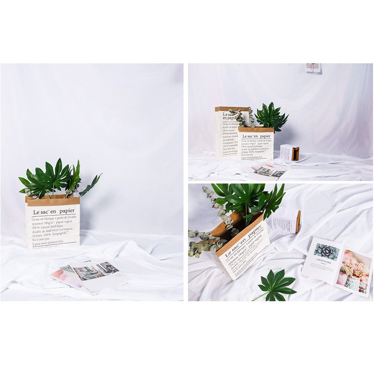 Vải trắng chụp ảnh mẫu Lookbook hoặc livetream khổ lớn tặng kèm phụ kiện treo