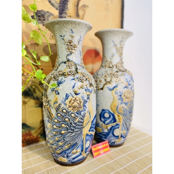 Đôi lục bình men rạn