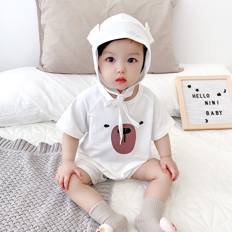 Body kèm mũ GẤUNÂU cho bé mã 47060