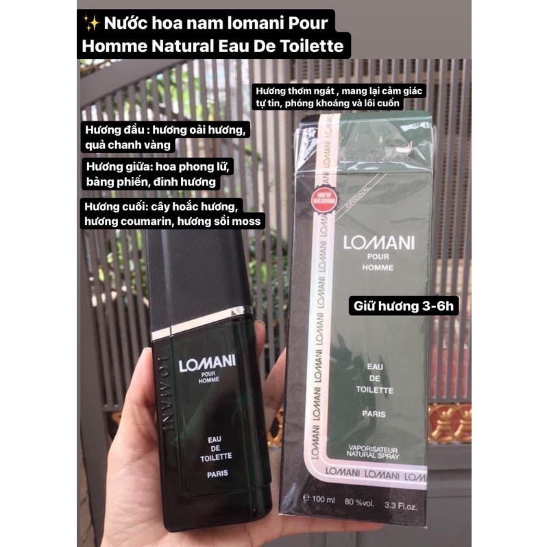 Nước hoa nam Lomani Pour Homme nội địa Pháp - S+Care