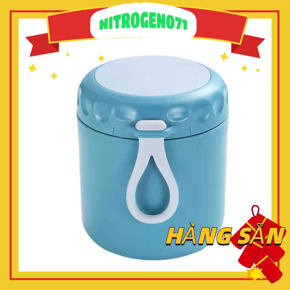 Nitrogen071 Chén súp nhiệt bằng thép không gỉ Hệ thống sưởi lò vi sóng với nắp niêm phong Hộp đựng thức ăn nóng cho nhân viên văn phòng